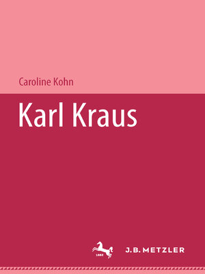 cover image of Karl Kraus